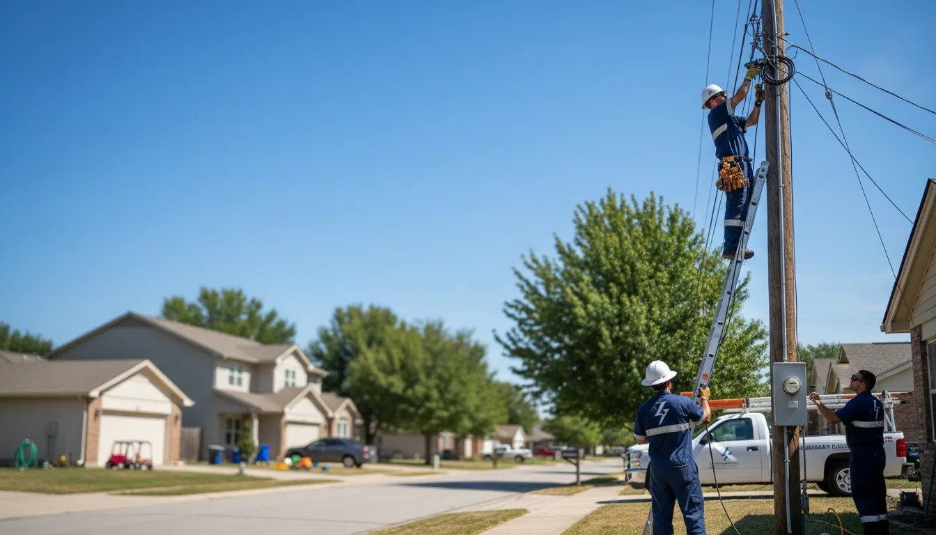 Residential electrician providing installation services in Leivasy, WV